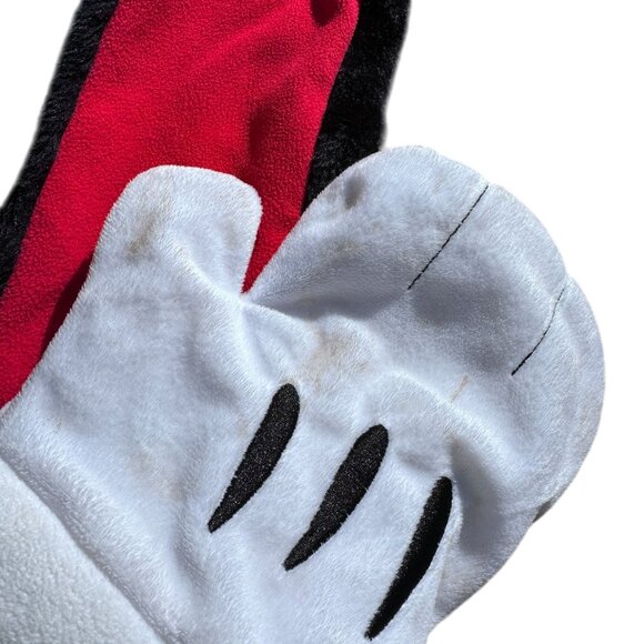 Disney Parks Authentic Original Mickey Mouse Ears Faux Fur Hat Scarf With Mitten - Picture 7 of 8